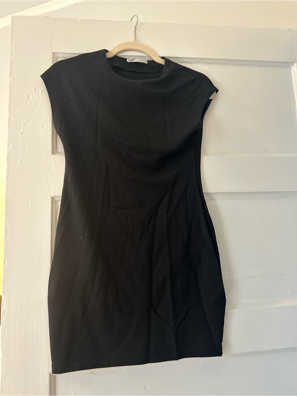 Classic Black Cap-Sleeve Sheath Dress